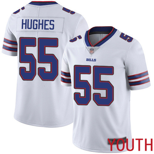 Youth Buffalo Bills 55 Jerry Hughes White Vapor Untouchable Limited Player NFL Jersey